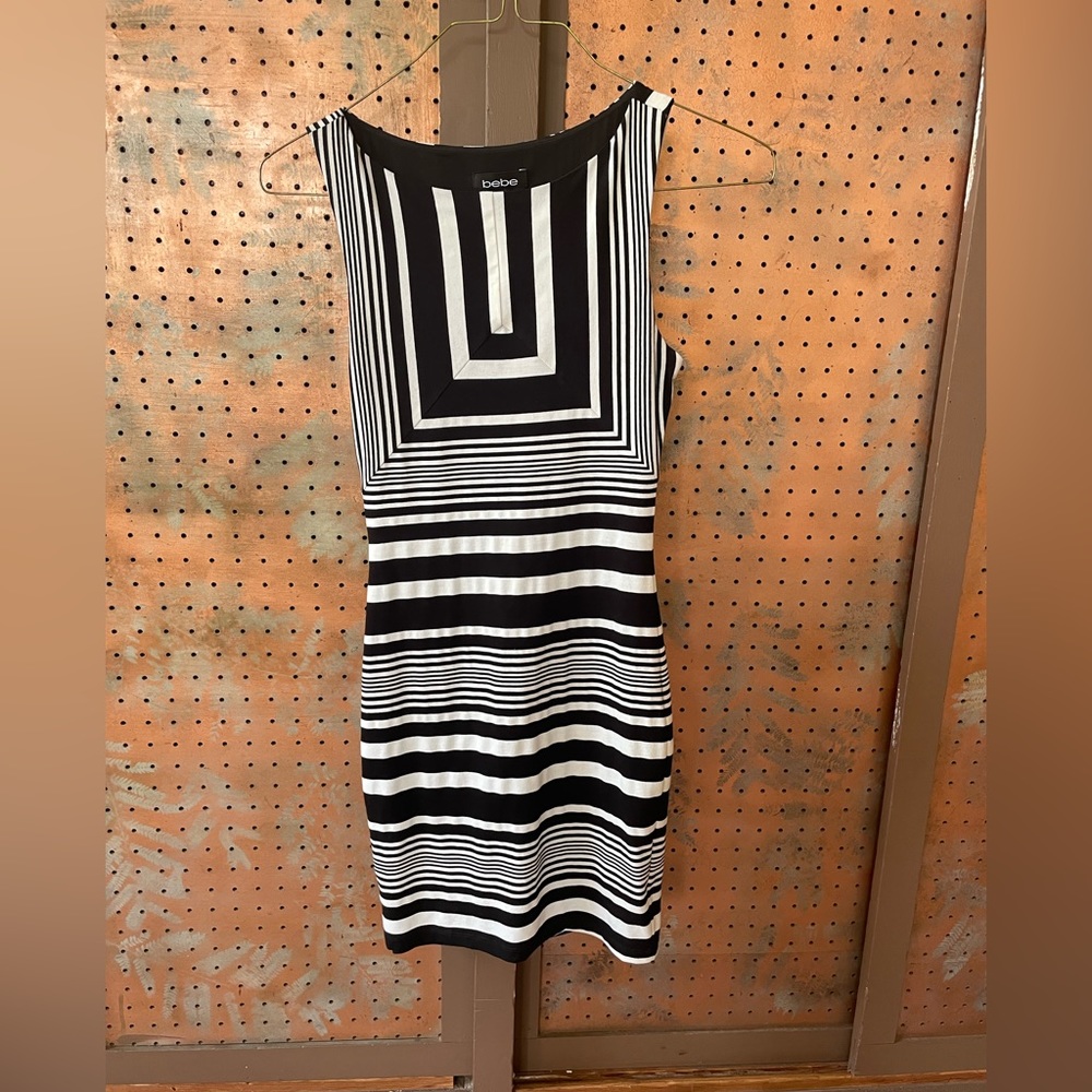 Bebe black & white dress.